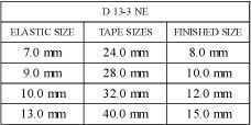 Size Table