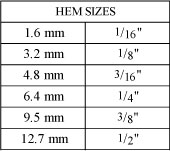 Size Table