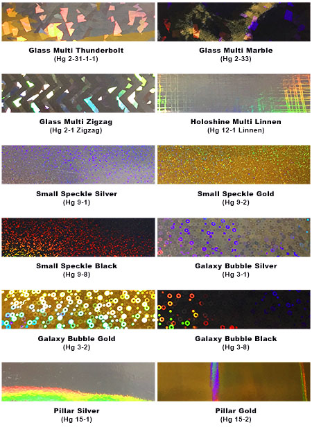 Soft Metallic colour Chart Extra colours