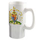 G-P1 White Ceramic Beer Mug