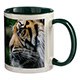 M-003 White Mug Coloured Interior and Handle