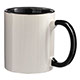 M-003 White Mug Coloured Interior and Handle