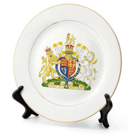 P800 8in Gold Trim Plate