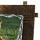 SH-38 Small Rectangular Rock Photo Wooden Frame