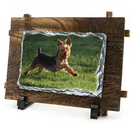SH-38 Small Rectangular Rock Photo Wooden Frame
