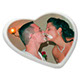 T0300 Porcelain Heart Pendant