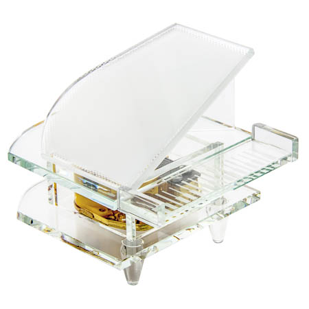 SJ16 Crystal Photo Frame Piano Music Box